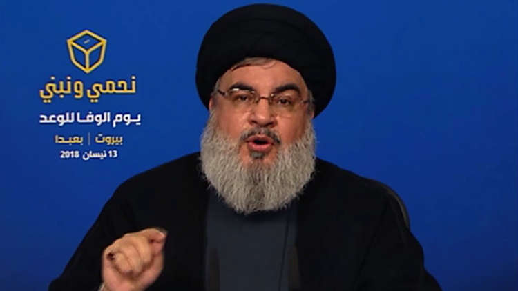 حسن نصر الله وابنه محمد مهدي- صورة أرشيفية