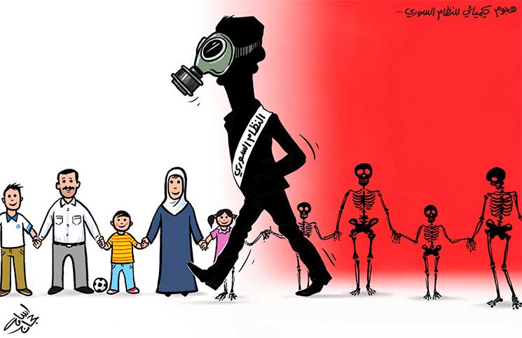 هجوم كيميائي للنظام السوري…