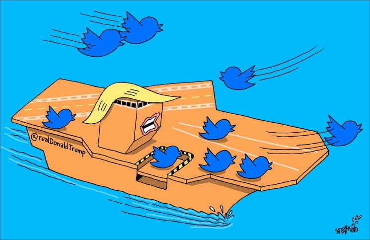 حاملة «تويتر» دونالد ترامب!