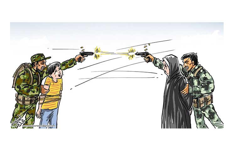 استخدام المواطنين دروعا بشرية