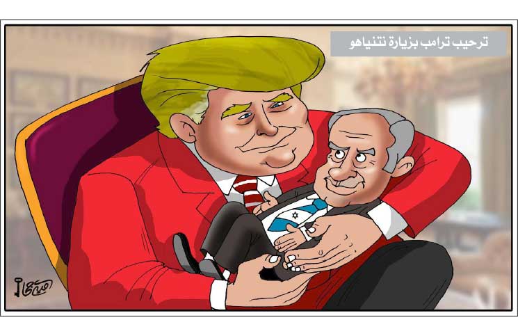 ترحيب ترامب بزيارة نتنياهو