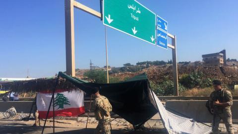 الجيش الللبناني ينفذ عملية واسعة لفتح الطرقات