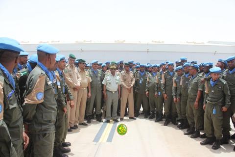 عودة 140 عنصرا من الدرك من جمهورية وسط افريقيا (صورة)