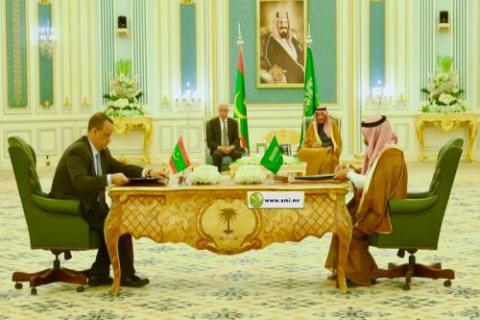 نتائج  اليوم الأول من زيارة رئيس الجهمورية إلى السعودية