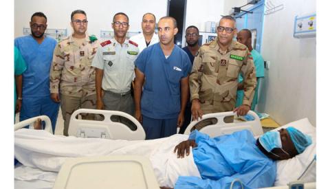 فريق طبي عسكري يجري عمليات قسطرة دماغية هي الأولى من نوعها في موريتانيا