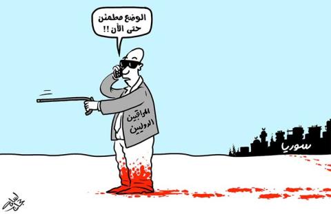 الأمم المتحدة لا ترى الدماء التي تغرق سوريا….