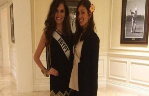 ملكة جمال مصر في أزمة بسبب صورة مع ملكة جمال اسرائيل ومطالبات بإسقاط الجنسية عنها