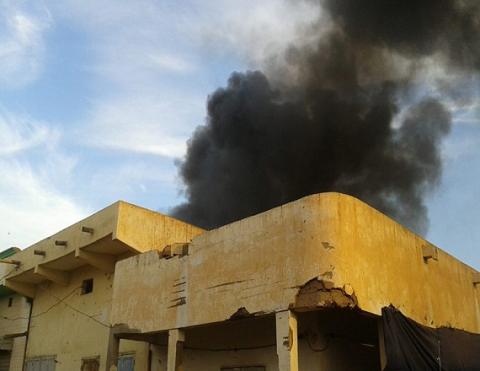 كيفه : نشوب حريق كبير في السوق المركزي