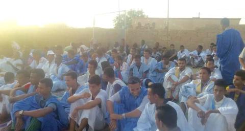 تظاهرة سياسية لشبيبة حزب الصواب بمكطع لحجار