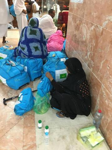 صورمقززة من معناة الفوج الثالث من الحجيج في مكة