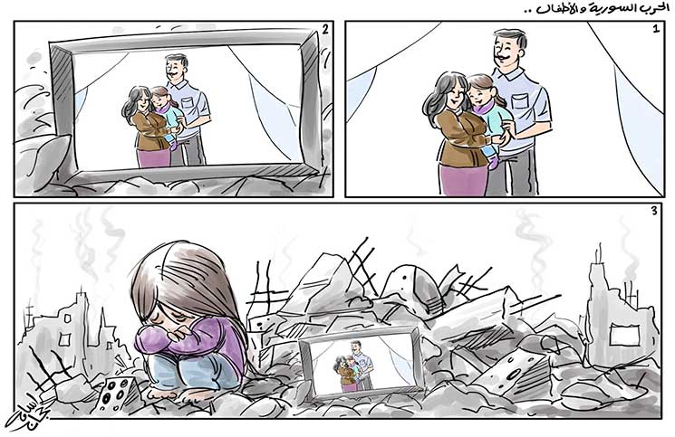 الحرب السورية والأطفال…