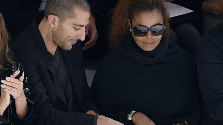 © أ ف ب | مغنية البوب الأمريكية جانيت جاكسون برفقة زوجها الملياردير القطري وسام المانع